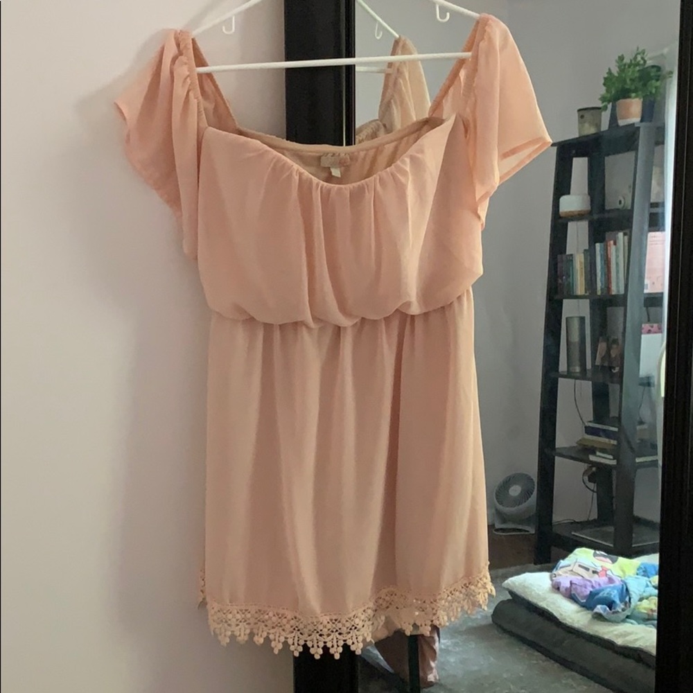 blush dress
